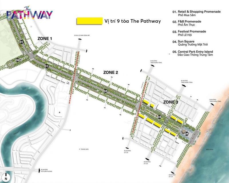 Vị trí The Pathway Sầm Sơn